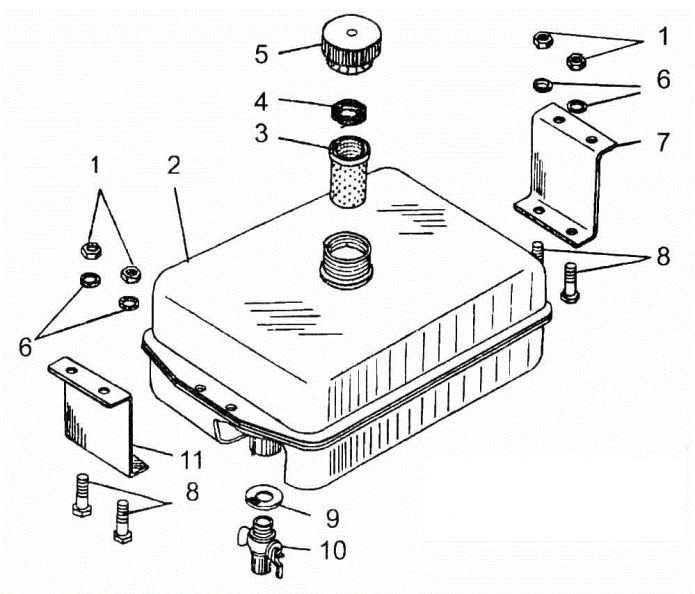 Бак топливный 342(1)