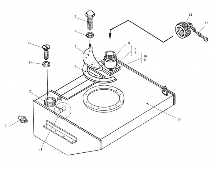 Бак топливный 342В, В4, В4-01, С4, С4-01, Р(1)