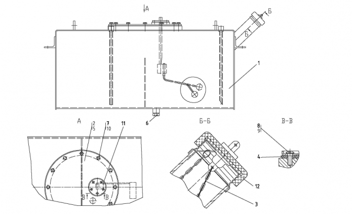 Бак топливный