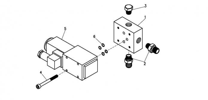 Блок гидрораспределителя  6712А(1)