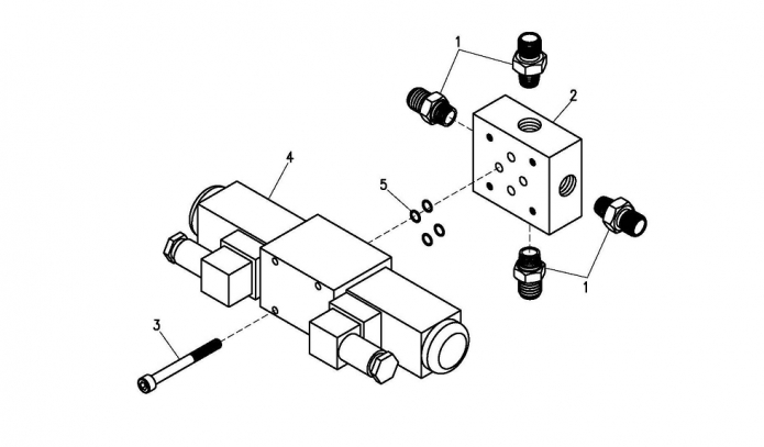 Блок гидрораспределителя 