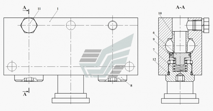 Блок клапанов 371a(1)