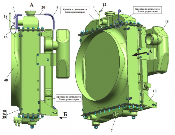 Блок радиаторов