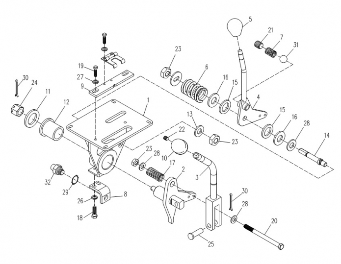 Блок рычагов 6223(1)