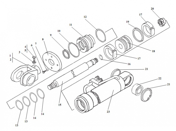 Цилиндр ковшовый 325(1)