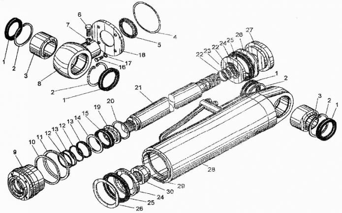 Цилиндр ковшовый 327(1)