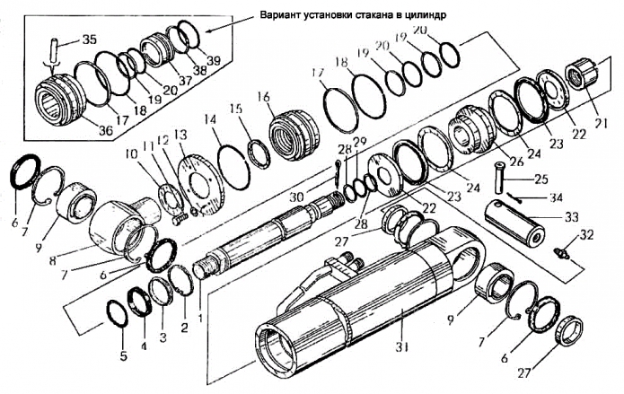 Цилиндр ковшовый 342(1)