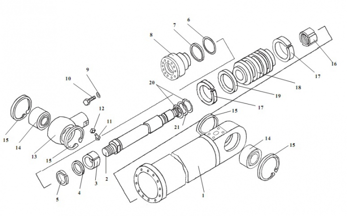 Цилиндр ковшовый 352С(1)