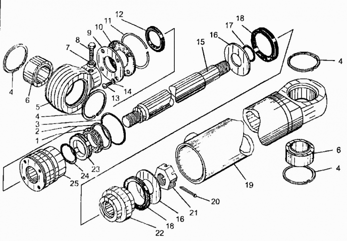 Цилиндр поворота руля 333(1)