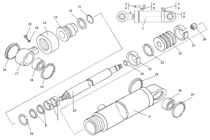 Цилиндр рулевой 325(1)
