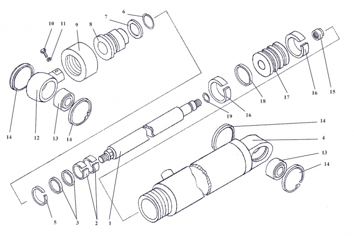 Цилиндр рулевой 342В(1)
