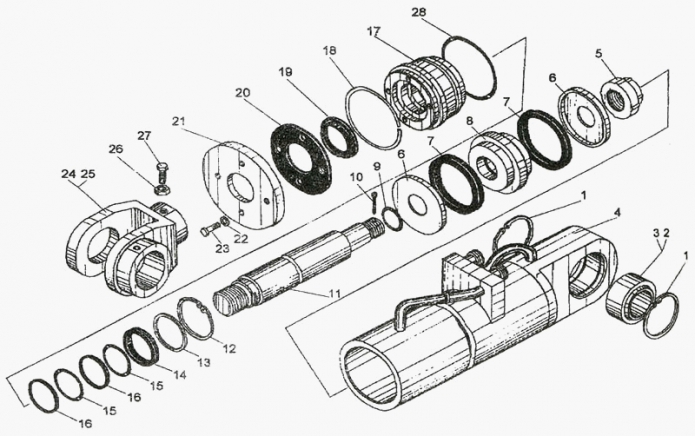 Цилиндр стреловой 327(1)