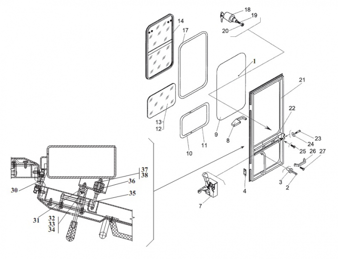 Дверь 342В, В4, В4-01, С4, С4-01, Р(1)