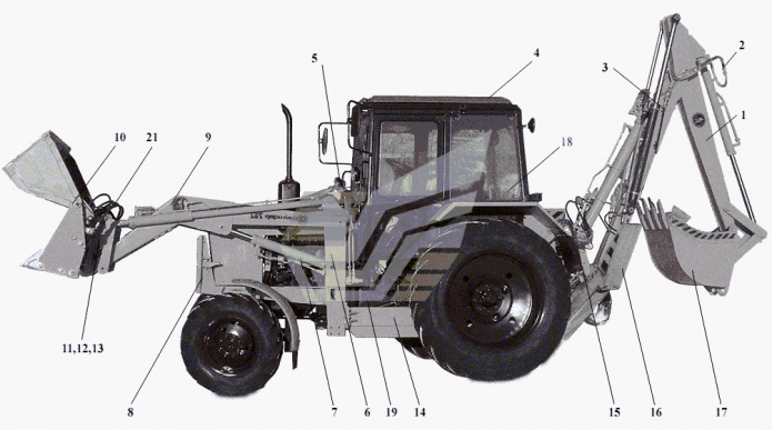 Экскаватор-погрузчик 702, 702А, 702А-01, 702B (2)