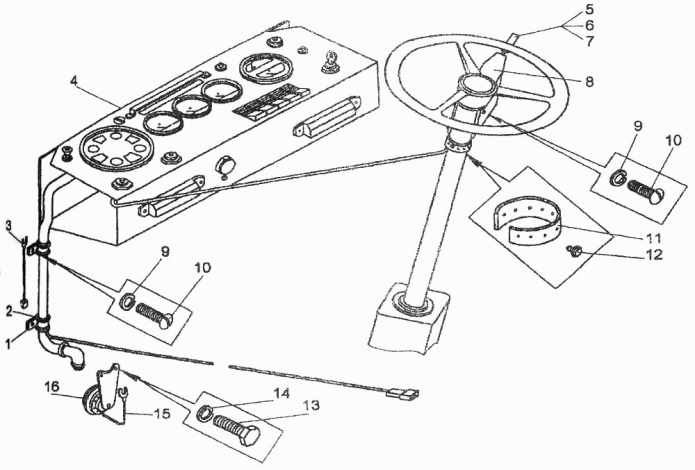 Электросистема подкабинника 327(1)