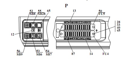 Электросистема подкабинника 527(5)