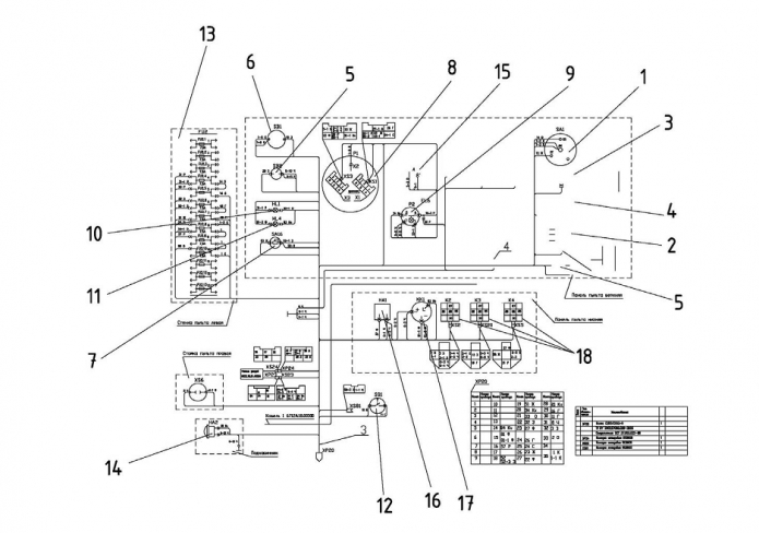 Электросистема подкабинника
