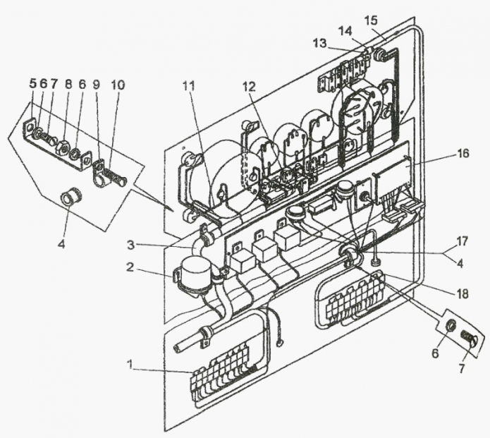Электросистема пульта 327(1)