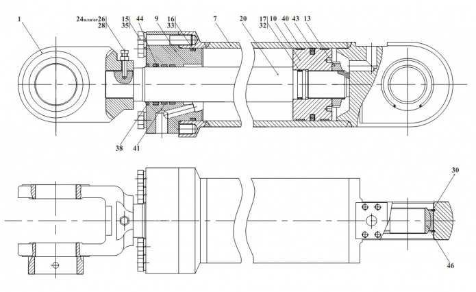 Гидроцилиндр 2551(1)
