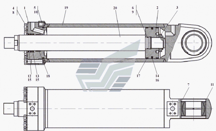 Гидроцилиндр 361(1)