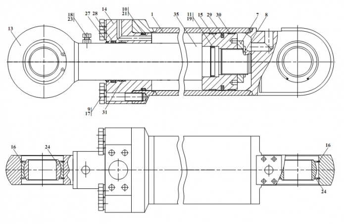 Гидроцилиндр 371(1)