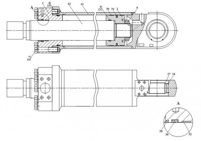 Гидроцилиндр 371(2)