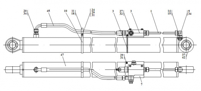Гидроцилиндр 527(1)