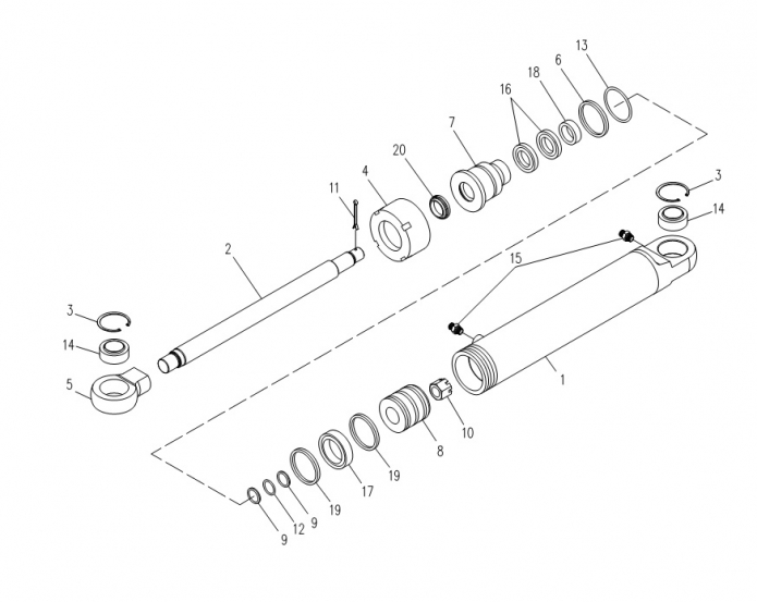 Гидроцилиндр 6223(1)