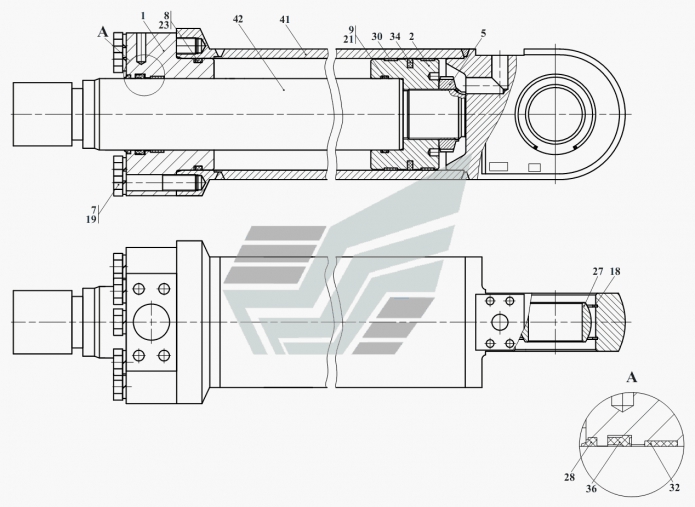 Гидроцилиндр ЦS 371a(1)