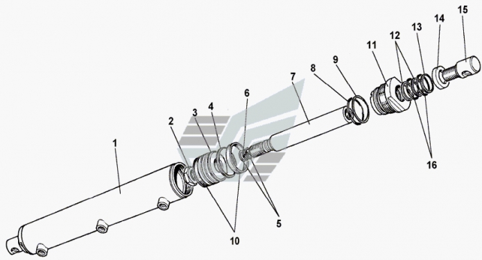 Гидроцилиндр сцепки 208b(1)
