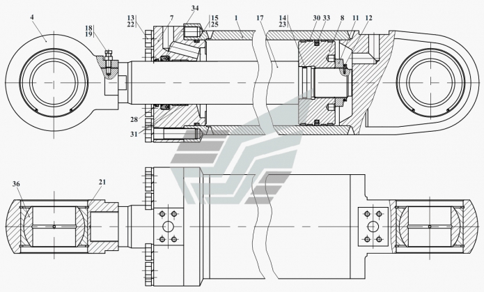 Гидроцилиндр стрелы 371a(1)