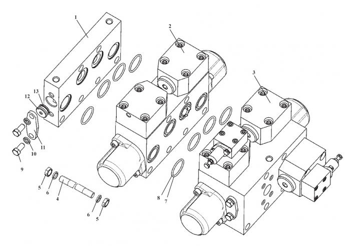 Гидрораспределитель 2-х секционный с гидроуправлением 333А(1)