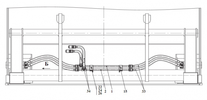 Гидросистема 342В, В4, В4-01, С4, С4-01, Р(1)