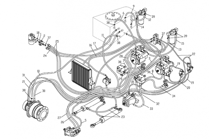 Гидросистема 6715А(1)