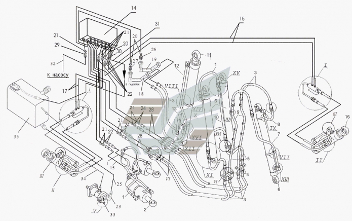 Гидросистема 702, 702А, 702А-01, 702B (2)
