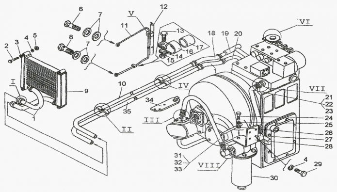 Гидросистема ГМП 327(1)