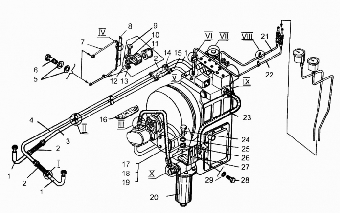 Гидросистема ГМП 333(1)