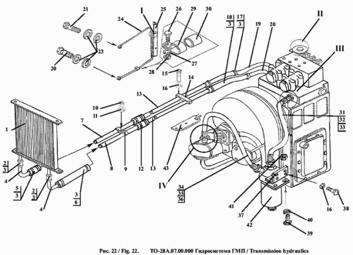 Гидросистема ГМП 342a(1)