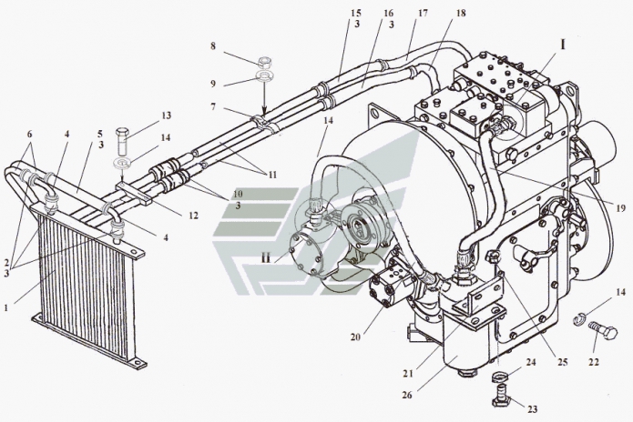 Гидросистема ГМП 351(1)