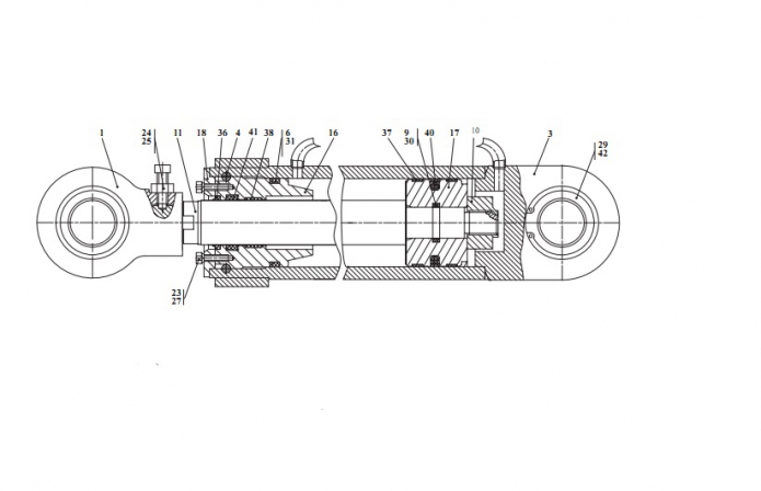 Гидросистема погрузочного оборудования 342В, В4, В4-01, С4, С4-01, Р(5)