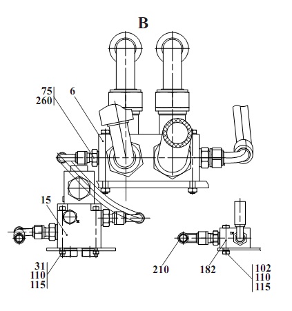 Гидросистема рабочего оборудования 2551(6)