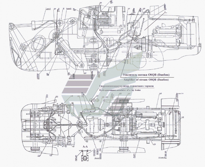 Гидросистема рабочего оборудования 361(1)