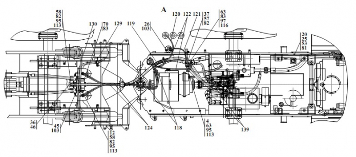 Гидросистема рабочего оборудования 371(2)