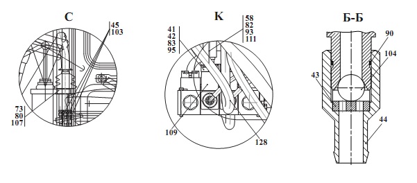 Гидросистема рабочего оборудования 371(3)