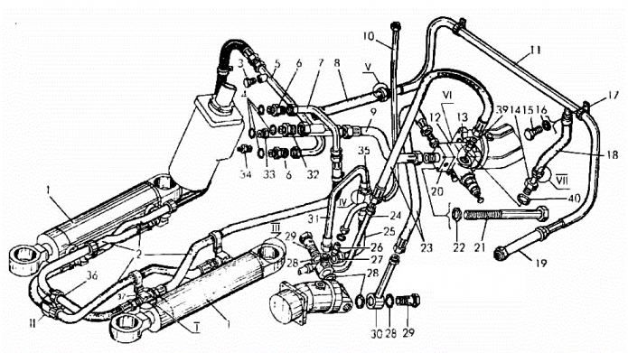 Гидросистема рулевого управления 342(1)