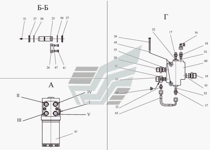 Гидросистема рулевого управления 351(2)