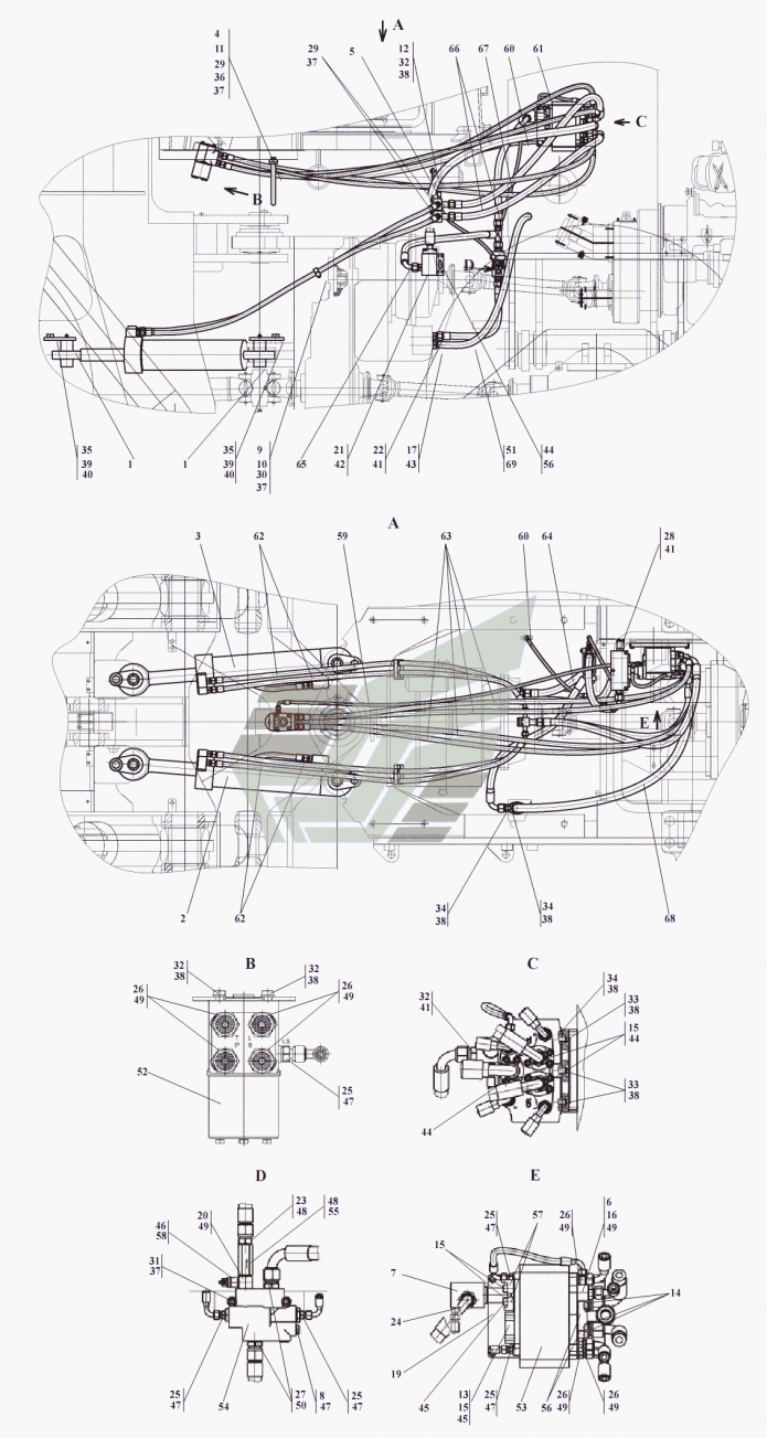 Гидросистема рулевого управления 361(1)