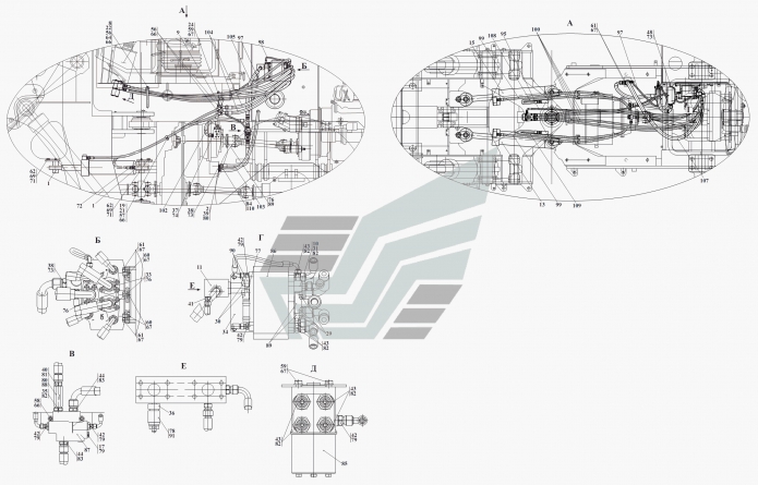Гидросистема рулевого управления 371a(1)