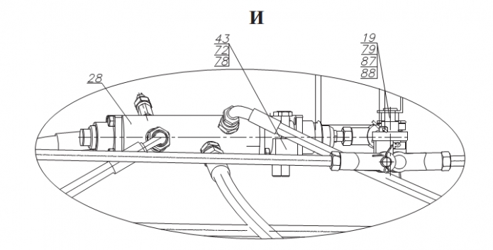 Гидросистема тормозов 2243В(4)