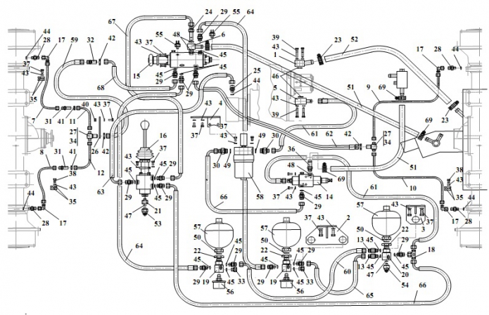 Гидросистема тормозов 352(1)